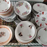 نعلبکی بشقاب کفگیر ملاقه گلسرخی دیوارکوب|حراج|اصفهان, شهرک کاوه|دیوار