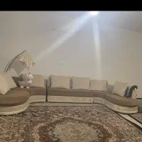 مبل هشت نفره به همراه تخت دونفره و گل میز