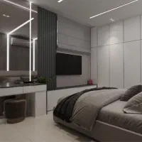 طراحی معماری ۳بعدی - پلان - نما - باغ ویلا - فاز ۲