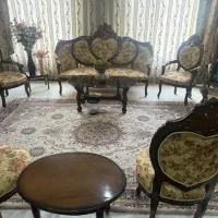 مبلمان استیل ۹ نفره+کاناپه راحتی ۷ نفره +ویترین|مبلمان خانگی و میز عسلی|پاکدشت, پاکدشت (مامازند)|دیوار
