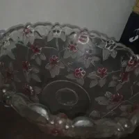 میوه خوری کریستال طرح گل