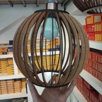 لوستر طرح چوب کوزه ای