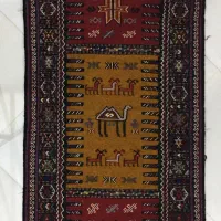 گلیم سفره و پادری دستبافت|گلیم، جاجیم، گبه|شیروان (خراسان), |دیوار