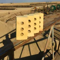 اجر سه سوراخ زرد/اجرسه گل/آجر فشاری ۳ سوراخ