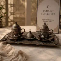 قهوه خوری و پارچ و لیوان
