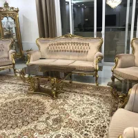 مبلمان کلاسیک ۹ نفره + ویترین|مبلمان خانگی و میز عسلی|شاهین‌شهر, عطار|دیوار