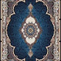 فرش ماشینی ۷۰۰ شانه آبی ۶متری