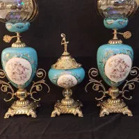 شمعدان/برنزی/چراغ لاله برنزی اصل