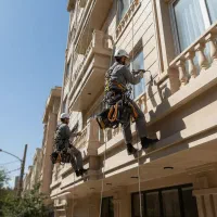 پیچ و رولپلاک سنگ نما (بدون داربست)