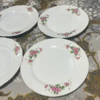 بشقاب پلوخوری گل سرخی ژاپنی ۳ دست|ظروف سرو و پذیرایی|کاشان, فاز ۲ ناجی آباد|دیوار