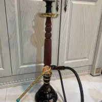 قلیان برنجی و چوب سرخ اعلا