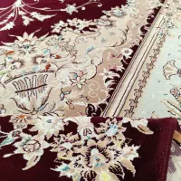 ۲ تخته ۱۲ متری کرم زرشکی جفت|فرش|کرمانشاه, |دیوار