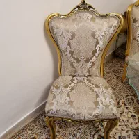 شش عدد صندلی نهارخوری استیل طلایی خوشرنگ|میز و صندلی غذاخوری|تهران, آسمان|دیوار
