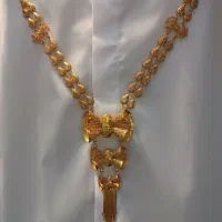 سرویس گردنبند نقره فیوژن آبکاری طلا (طرح طلا)