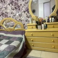 سرویس خواب تشک تخت  دوپاتختی ویک کمد تکی.