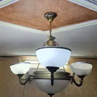 لوستر سه شاخه برنزی