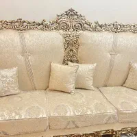مبل سلطنتی استیل نه نفره در حد نو