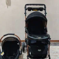 ست کالسکه وکریر درحد نو|کالسکه و لوازم جانبی|اشتهارد, |دیوار