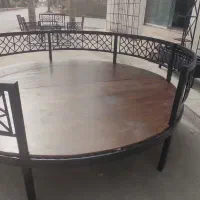 ساخت انواع مصنوعات چوبی فلزی ترکیبی بصورت سفارشی|کتابخانه، شلف، قفسه‌های دیواری|کرمان, |دیوار