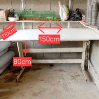 میز کار پایه فلزی رویه mdf