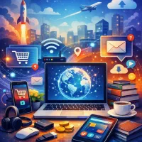 کافی نت و خدمات کامپیوتری آنلاین