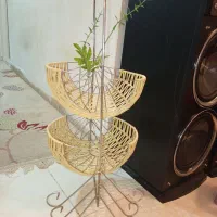 سبد دوطبقه و سبد میوه استیل نو نو|ظروف سرو و پذیرایی|کرج, شهرک شهرداری|دیوار