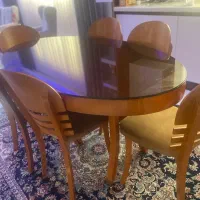 میز ناهار خوری بیضی