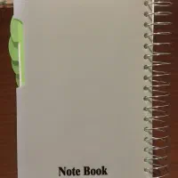 یک عدد دفترچه سیمی فلزی یادداشت برند آیلار