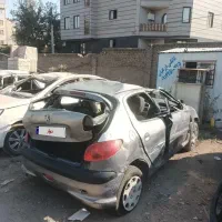 پژو ۲۰۶ تیپ ۲ سفارشی مدل ۱۳۸۸ تصادفی