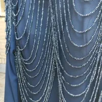 مجلسی سرمه ای شیک منجق دوزی سایز۵۰ـ۵۲|لباس|بندر ماهشهر, |دیوار