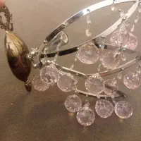 دیوار کوب برنز کریستال