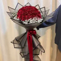 دسته گل روبانی