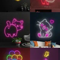 ساخت انواع نیون-نئون با بالاترین کیفیت|ریسه و چراغ تزئینی|رشت, دیانتی|دیوار