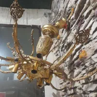 ۲عددلوستراصل برنز سنگین وزن|لوستر و چراغ آویز|ارومیه, |دیوار