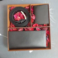 ست کیف پول چرم طبیعی