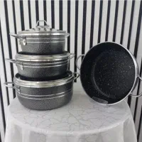 سرویس عمده قابلمه گرانیتی نچسب ( پرداخت درب منزل )