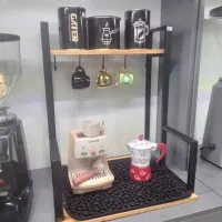 استنددستگاه اسپرسو پاسماوری استندچوب فلز|مبلمان خانگی و میز عسلی|اسلام‌شهر, شهرک سعیدیه|دیوار