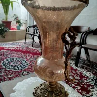فروش گلدان  ازجنس برنج وشیشه ترک اصل