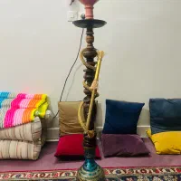 قلیون شاه عباسی چوب گردو