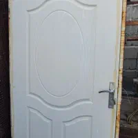 درب چوبی ورودی همراه چهارچوب ۱۲۰در ۲۰۵