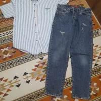 شلوار لی و پیراهن خنک پسرانه
