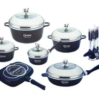 سرویس قابلمه مارک کرکماز اصل تمام استیل چک بده ببر|ظروف پخت‌وپز|یزد, |دیوار