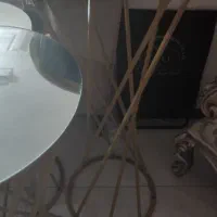 میز کنار سالنی و مراسم بوفه چوبی و قلیان برنزی|مبلمان خانگی و میز عسلی|ارومیه, |دیوار