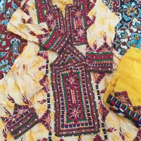 لباس چابهاری دست دوز همراه با شال حراج شد