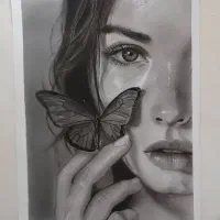 سفارش نقاشی چهره با زغال سیاه قلم.توضیحات روبخونید|تابلو، نقاشی، عکس|شهریار, کهنز|دیوار