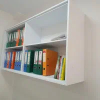 کتابخانه و قفسه بایگانی MDF|کتابخانه، شلف، قفسههای دیواری|تهران, عباسآباد|دیوار
