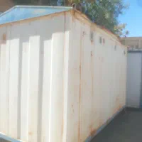 فروش کانکس فلزی چهار پایه. داخل سه حمام یه توالت