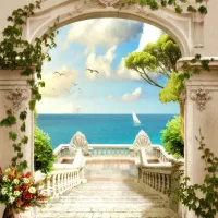 پوستر دیواری ۳بعدی کاغذ دیواری ۳ بعدی