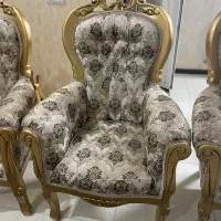 مبل سلطنتی طلایی|مبلمان خانگی و میز عسلی|قزوین, |دیوار