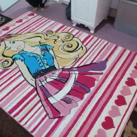 فرش کودک با پرده وگلیم